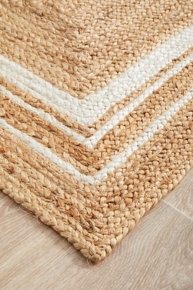 Noosa 111 Hamptons Style Indoor Rug Natural Runner - Image 5