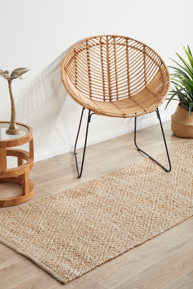 Noosa 444 Hamptons Style Indoor Rug Natural Runner - Image 2