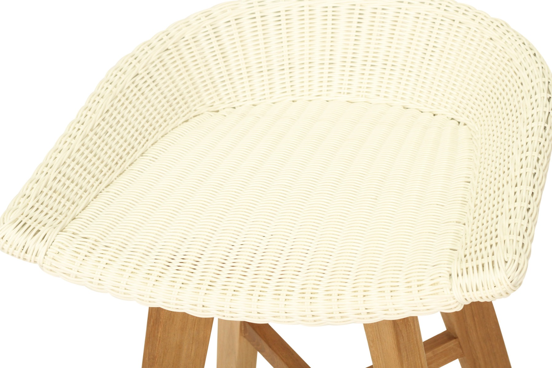 Oceanic Outdoor Backless Counter Stool White, Width 56cm x Depth 46cm x Height 71cm - Image 9