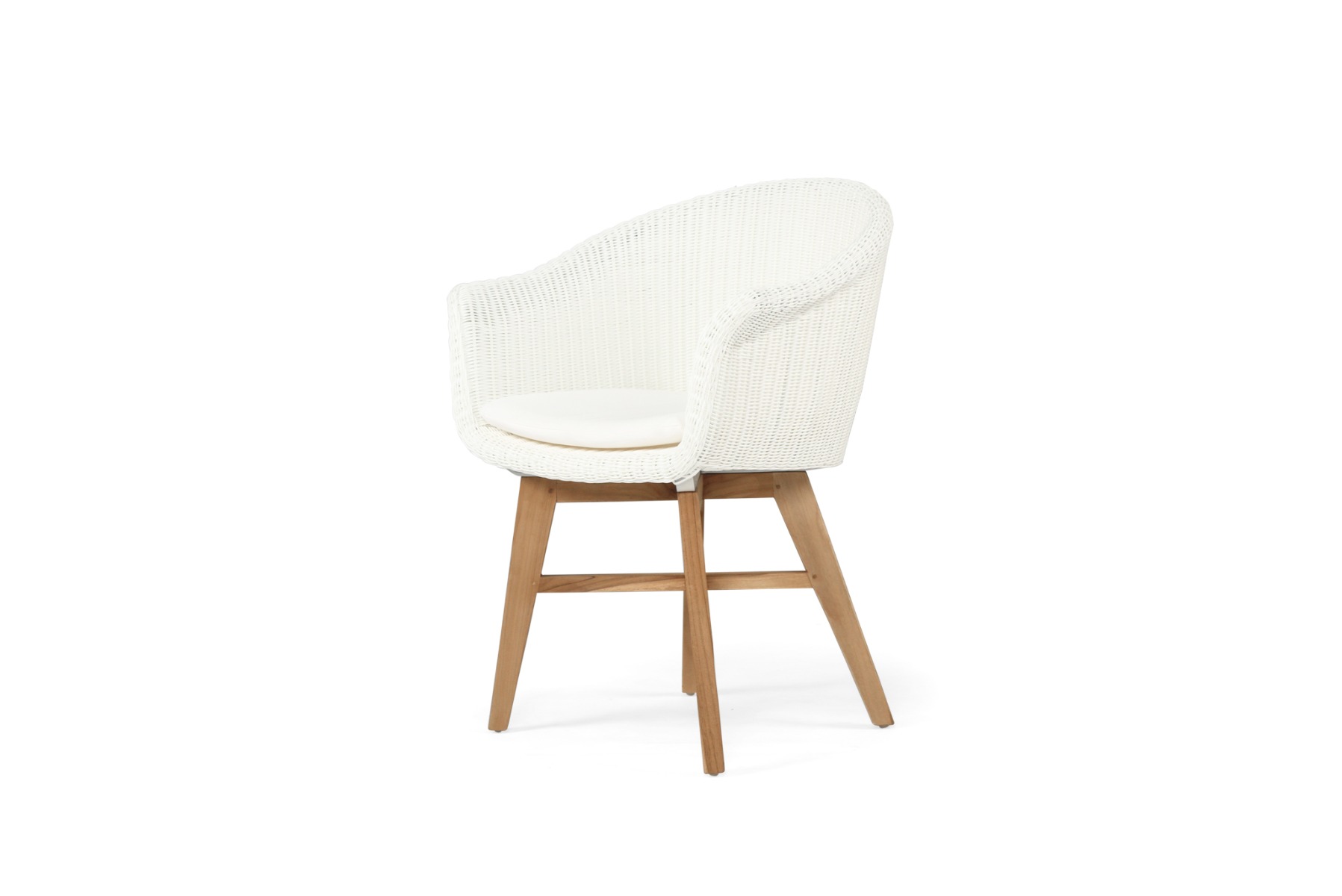 Oceanic Outdoor Arm Chair White, Width 65cm x Depth 55cm x Height 83cm - Image 7