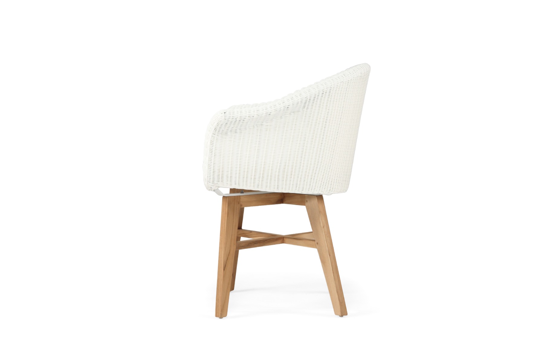 Oceanic Outdoor Arm Chair White, Width 65cm x Depth 55cm x Height 83cm - Image 6