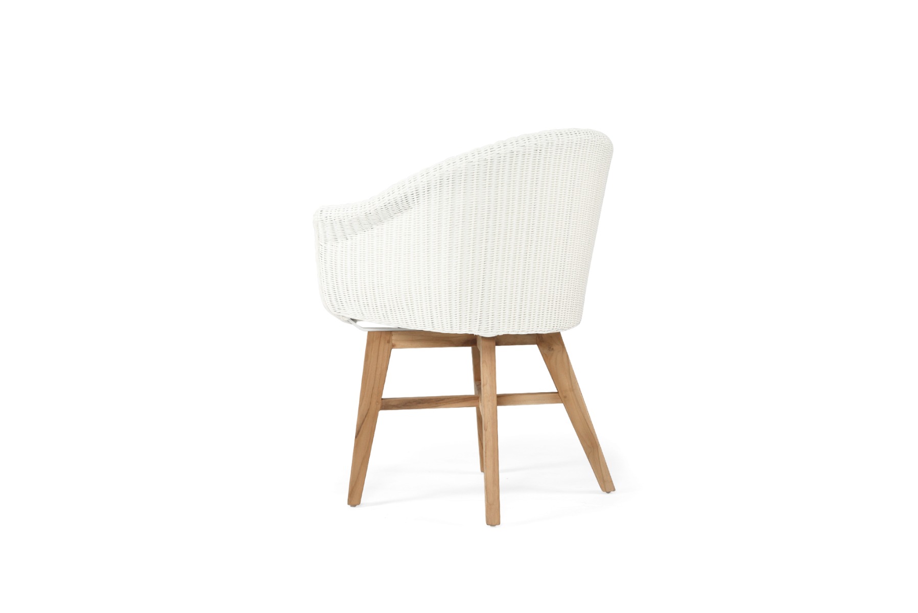Oceanic Outdoor Arm Chair White, Width 65cm x Depth 55cm x Height 83cm - Image 5