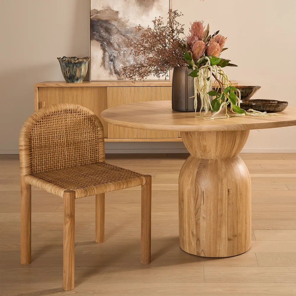 Caden Dining Chair Natural, W 49cm D 49cm H 81cm (RRP $879) - Image 2