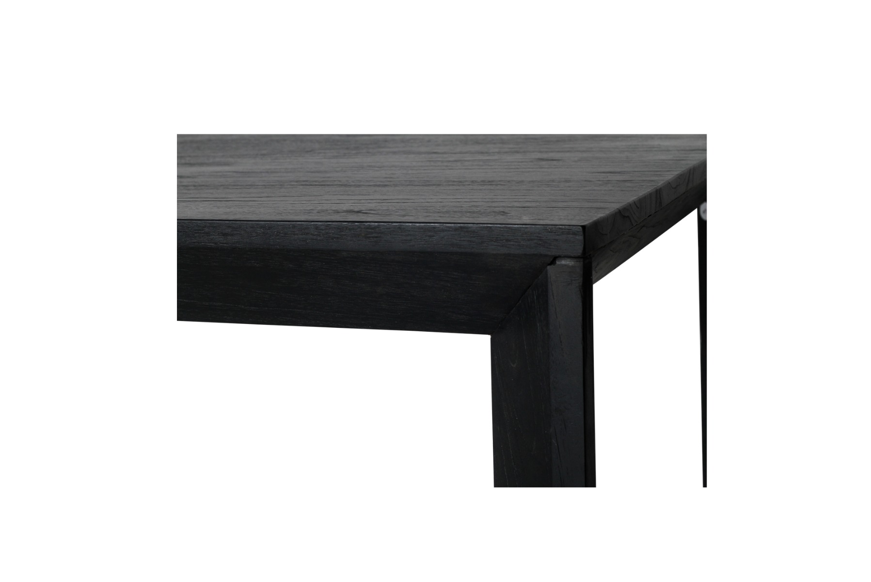 Otis Dining Table Black, L 160cm x W 90cm x H 75cm - Image 6