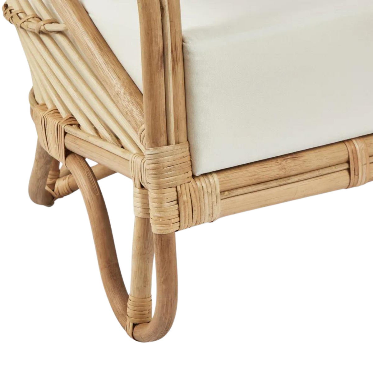Alexis Rattan Armchair Natural, W 76 D 72 H 70cm (RRP $699) - Image 7