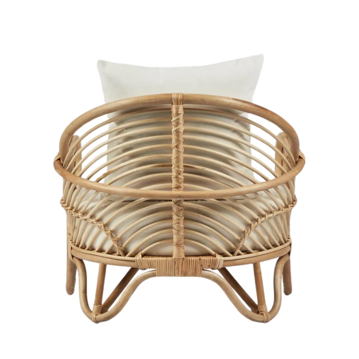 Alexis Rattan Armchair Natural, W 76 D 72 H 70cm (RRP $699) - Image 6
