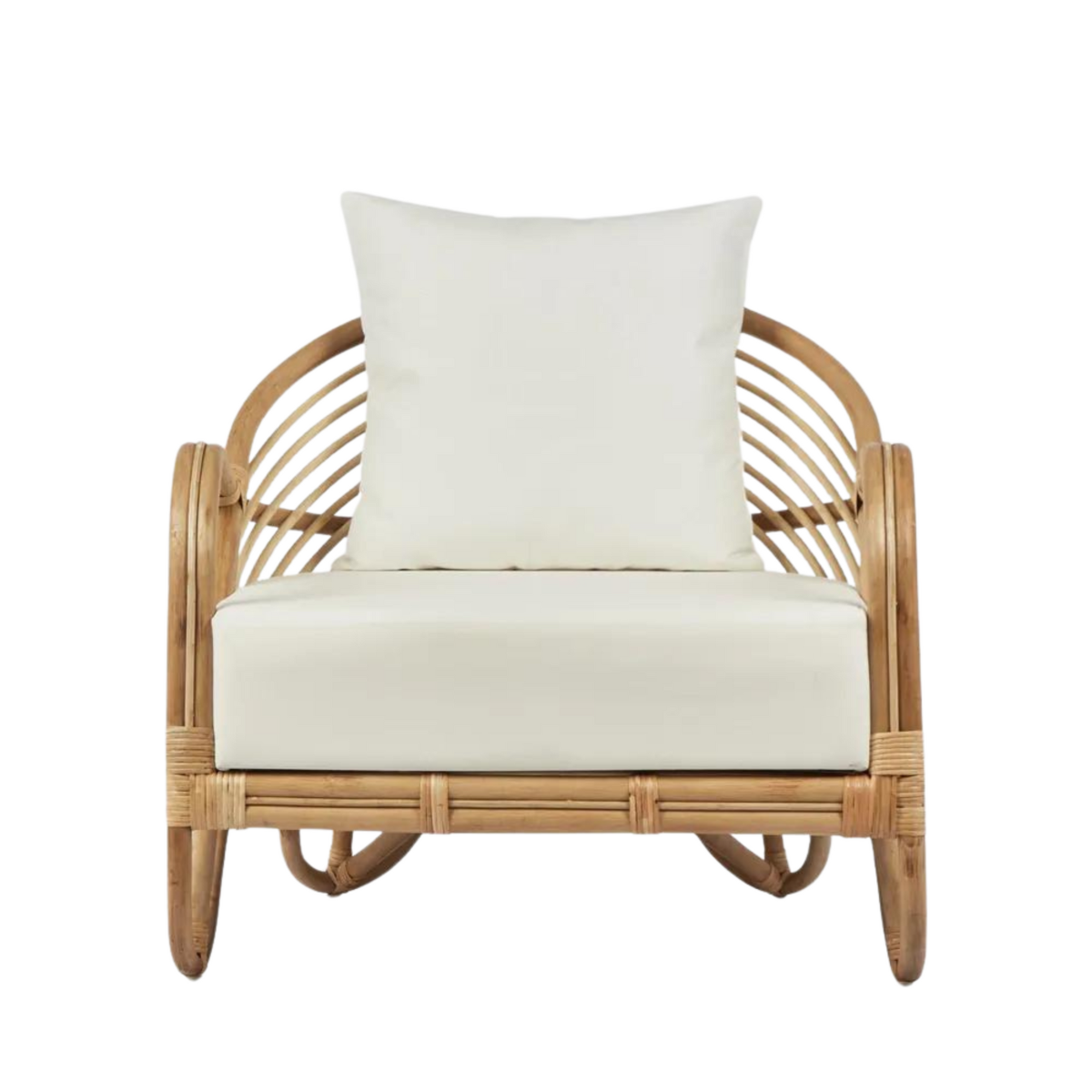 Alexis Rattan Armchair Natural, W 76 D 72 H 70cm (RRP $699) - Image 5