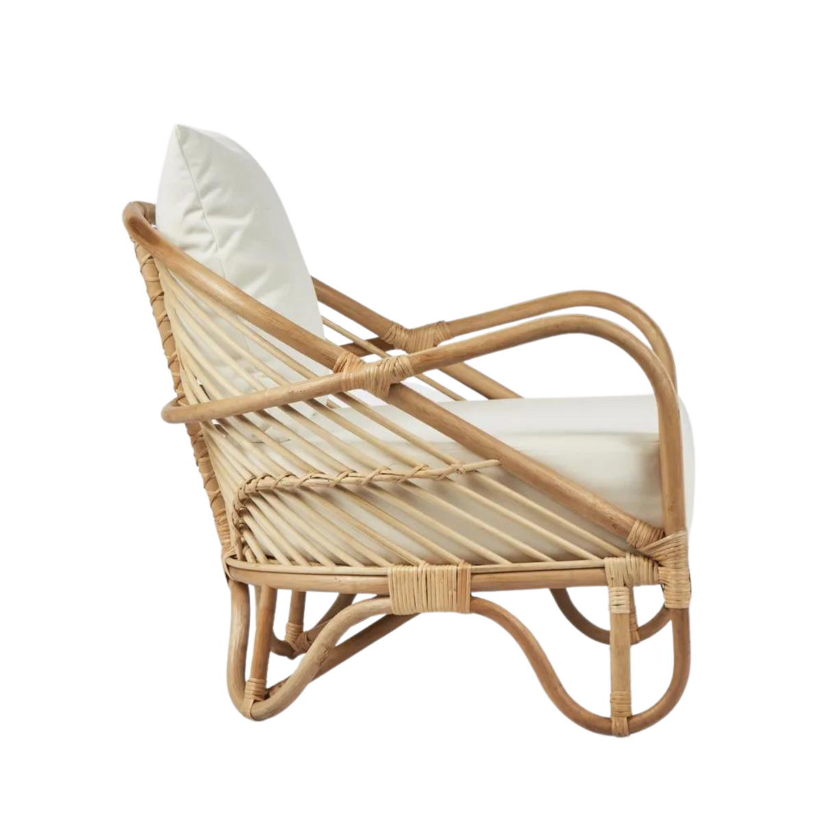 Alexis Rattan Armchair Natural, W 76 D 72 H 70cm (RRP $699) - Image 3