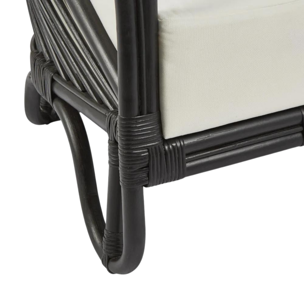 Alexis Rattan Armchair Black, W 76 D 72 H 70cm (RRP $699) - Image 3