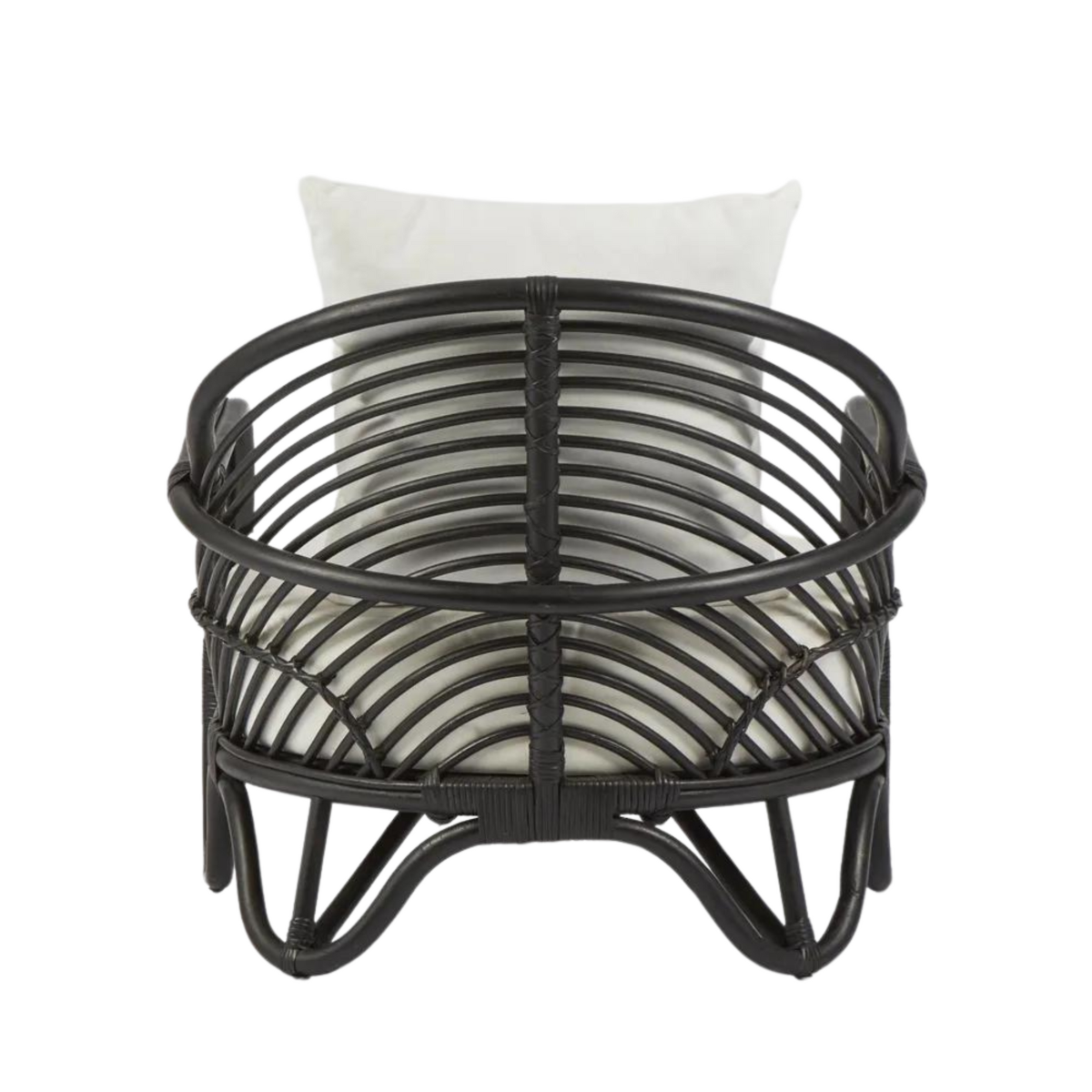 Alexis Rattan Armchair Black, W 76 D 72 H 70cm (RRP $699) - Image 5