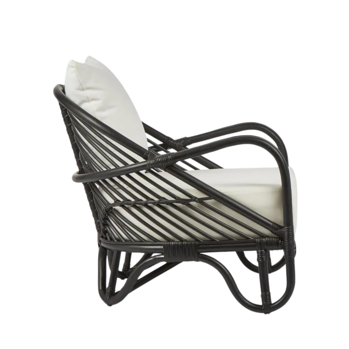 Alexis Rattan Armchair Black, W 76 D 72 H 70cm (RRP $699) - Image 6
