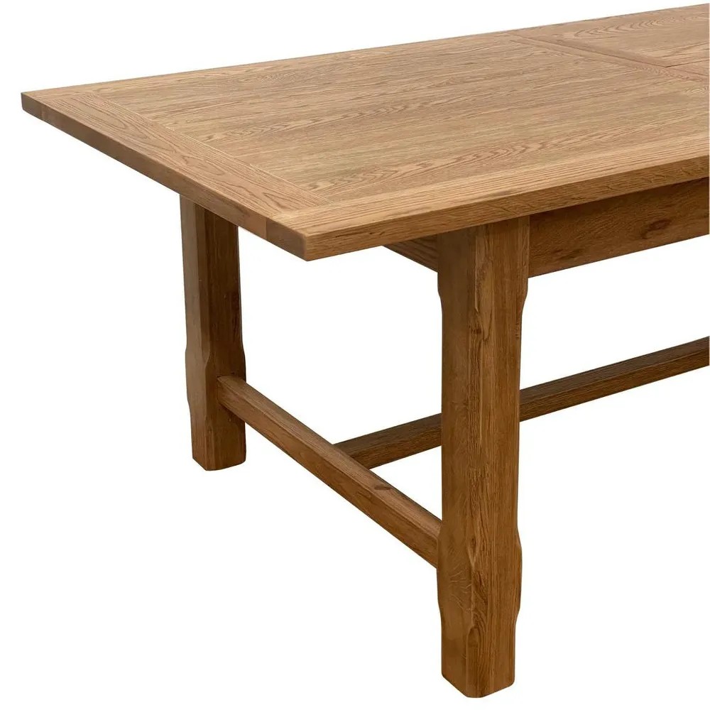Balmoral Extendable Hamptons Oakwood Dining Table Natural, W 210cm-310cm D 100cm H 78cm (RRP $4999) - Image 4