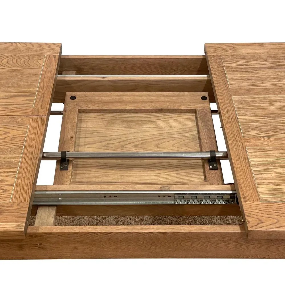 Balmoral Extendable Hamptons Oakwood Dining Table Natural, W 210cm-310cm D 100cm H 78cm (RRP $4999) - Image 5