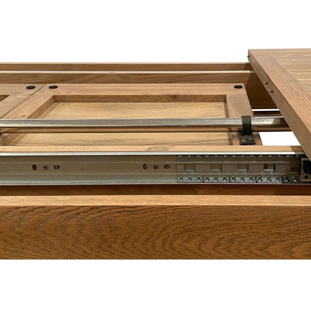Balmoral Extendable Hamptons Oakwood Dining Table Natural, W 210cm-310cm D 100cm H 78cm (RRP $4999) - Image 6