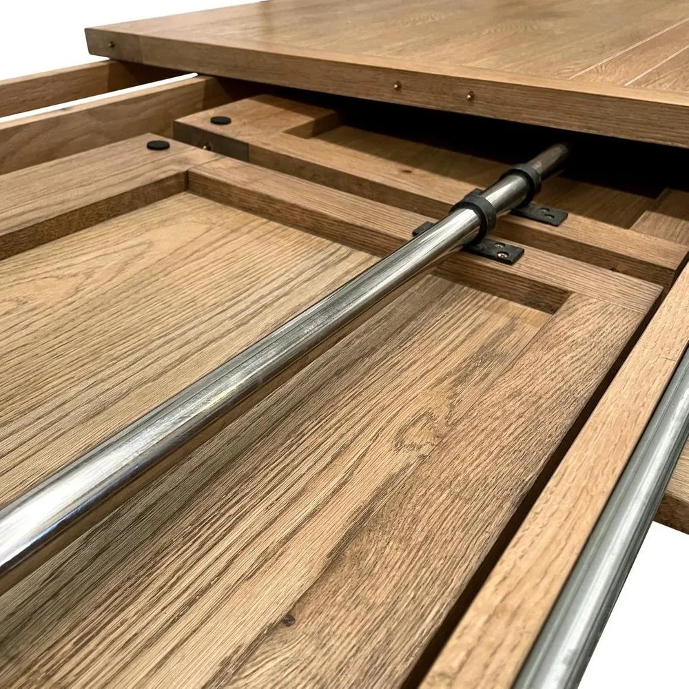 Balmoral Extendable Hamptons Oakwood Dining Table Natural, W 210cm-310cm D 100cm H 78cm (RRP $4999) - Image 7