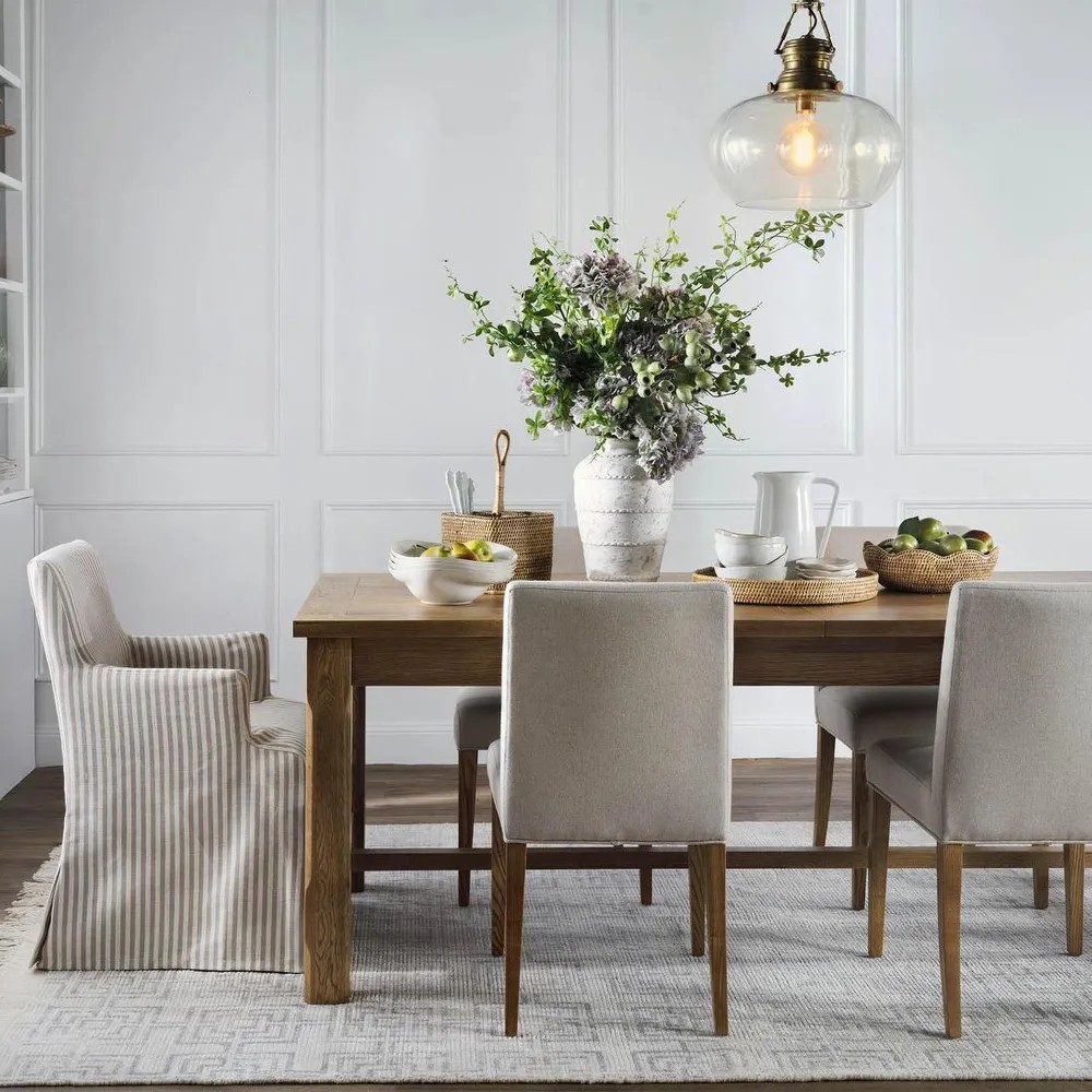 Balmoral Extendable Hamptons Oakwood Dining Table Natural, W 210cm-310cm D 100cm H 78cm (RRP $4999) - Image 8