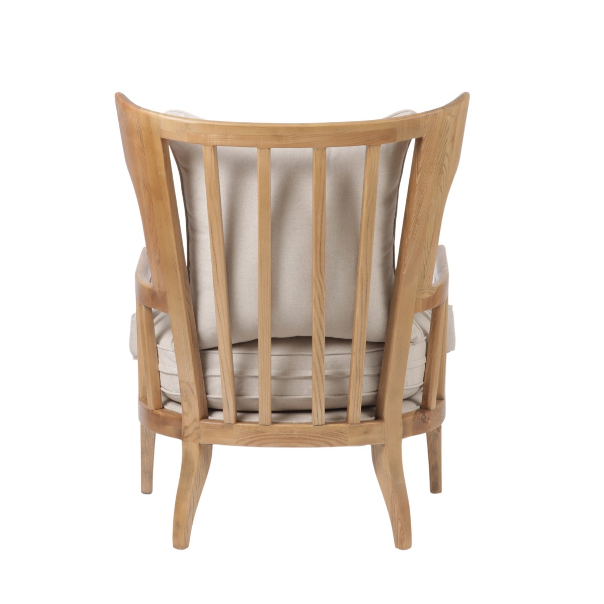 Jackman Coastal Oakwood and Linen Armchair Natural, W 84.5cm D 80cm H 104.5cm (RRP $1399) - Image 6