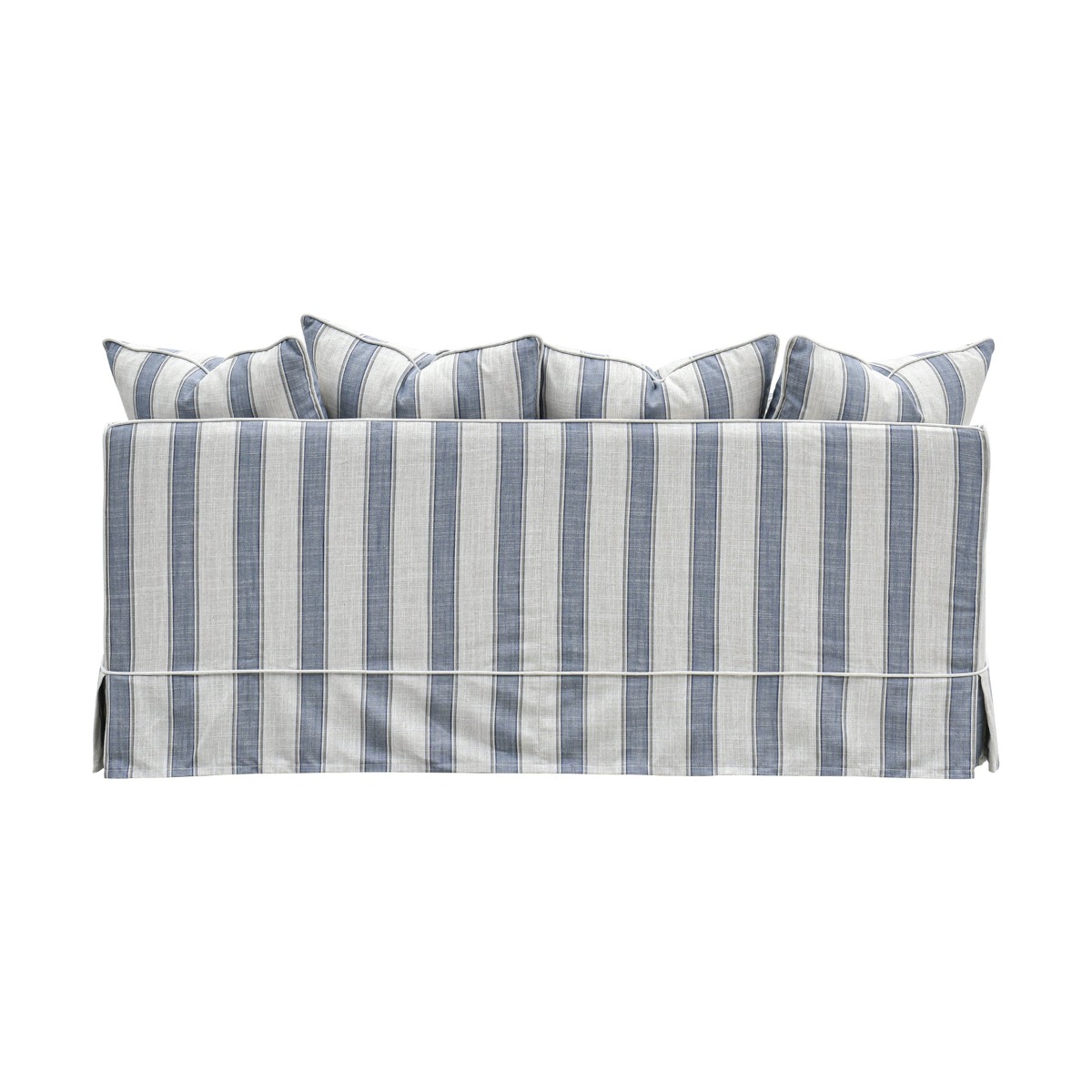 Noosa Hamptons 2.5 Seat Sofa Blue Sky Stripe, W 195cm D 91cm H 80cm (RRP $2699) - Image 6