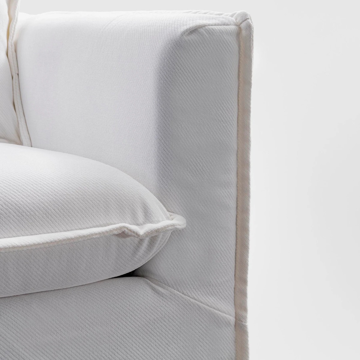 Airlie Coastal Style 3 Seat Sofa Pearl, L 217cm W 86cm H 85cm (RRP $2499) - Image 2