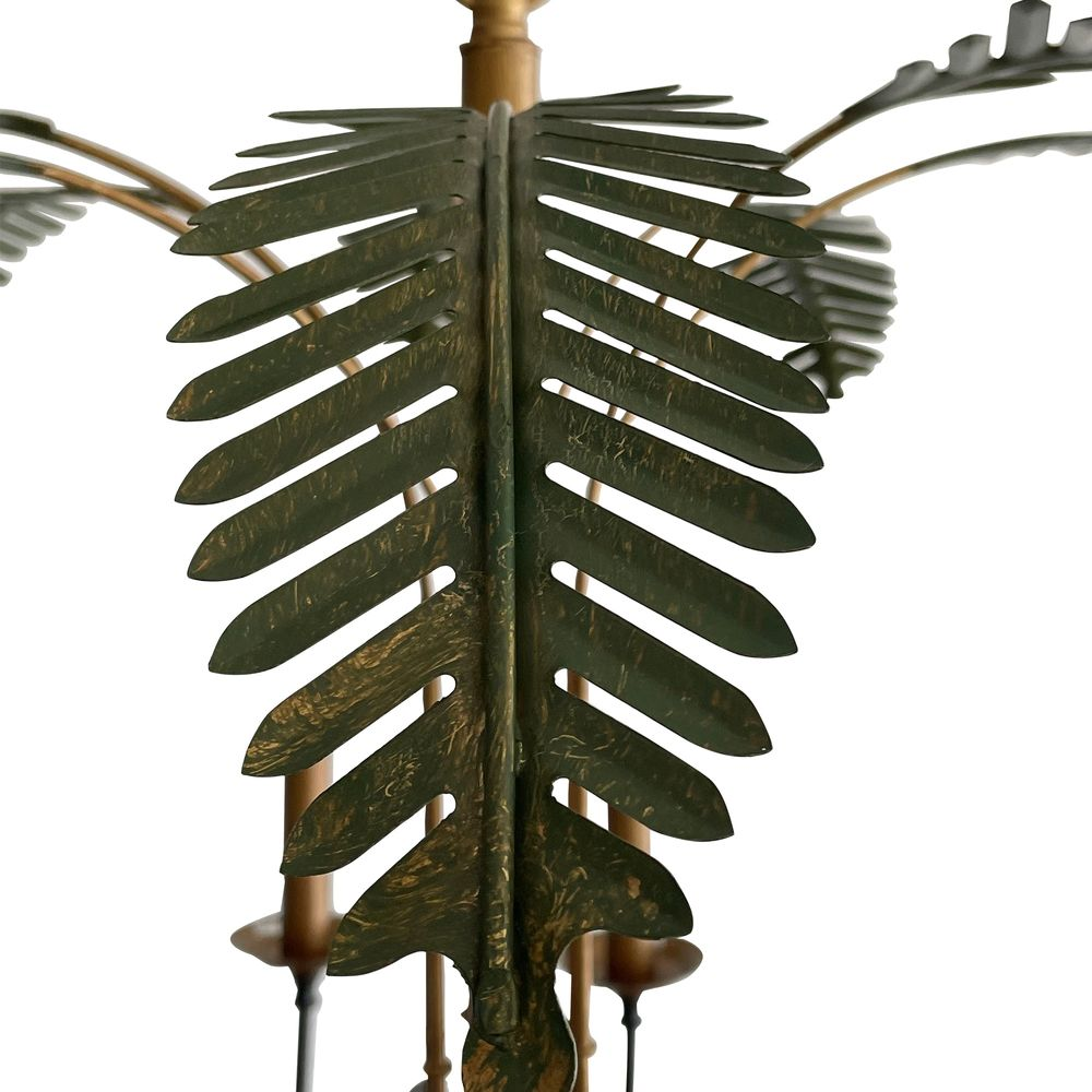 Palm Leaves Iron Chandelier 8 Lights (RRP $1207.80) - Image 2