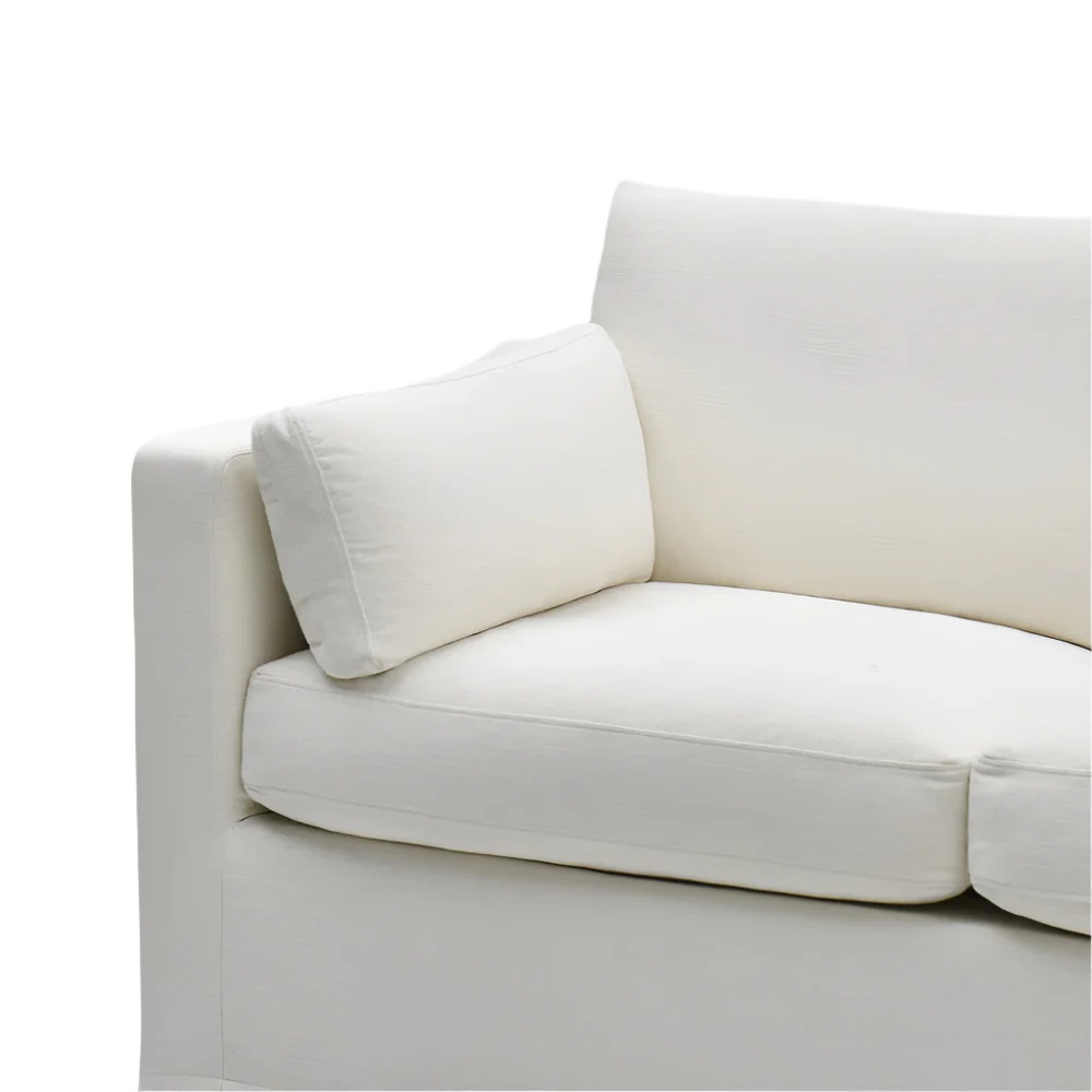 Clovelly Hamptons 3 Seat Left Chaise Sofa Ivory, W: 259 cm D: 166cm H: 80 cm (RRP $4999) - Image 3