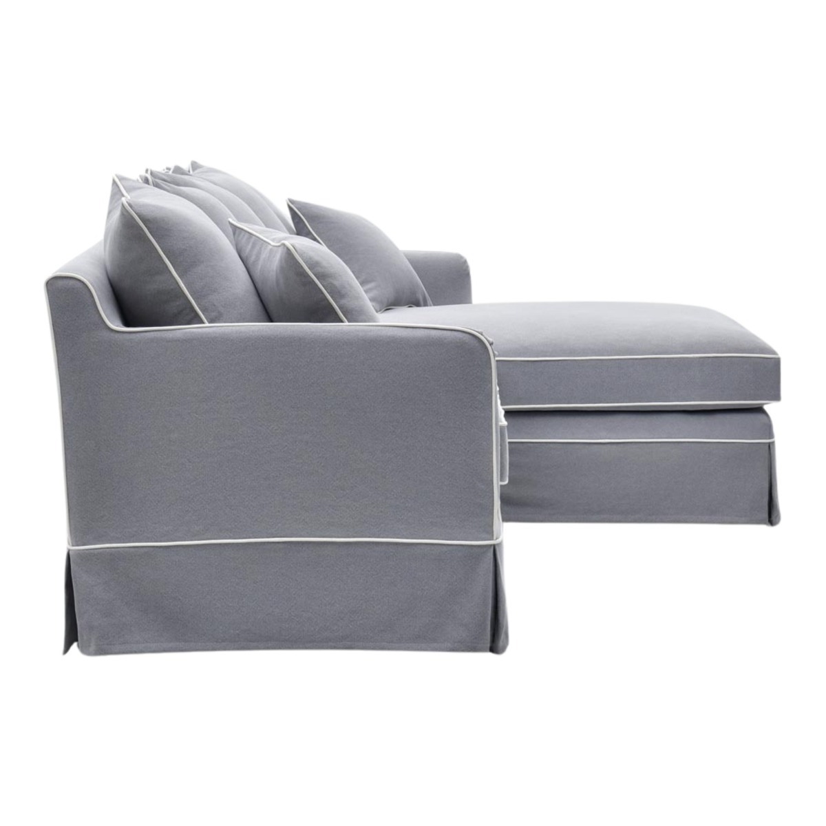 Noosa 3 Seater Right Chaise Sofa Grey, W 259cm D 166cm H 80cm (RRP $4999) - Image 3