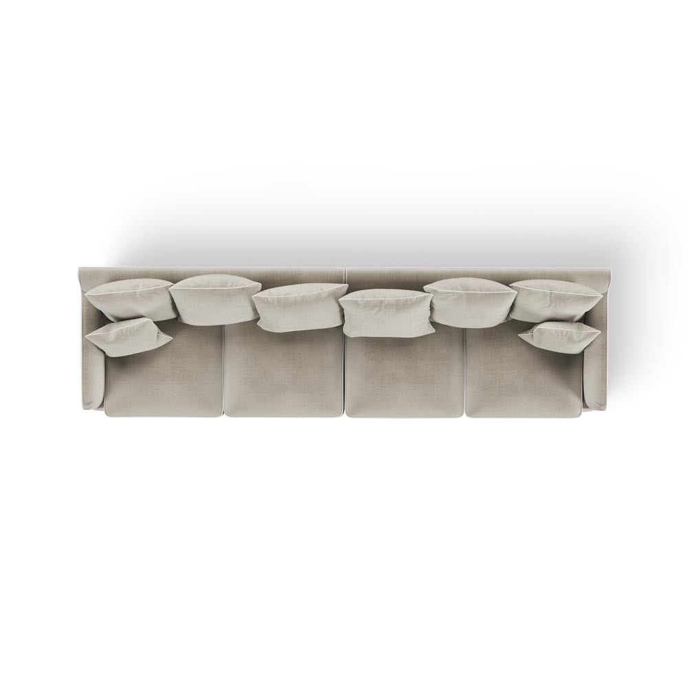 Noosa 4 Seat Modular Sofa Natural, W 330cm D 91cm H 80cm (RRP $4999) - Image 5