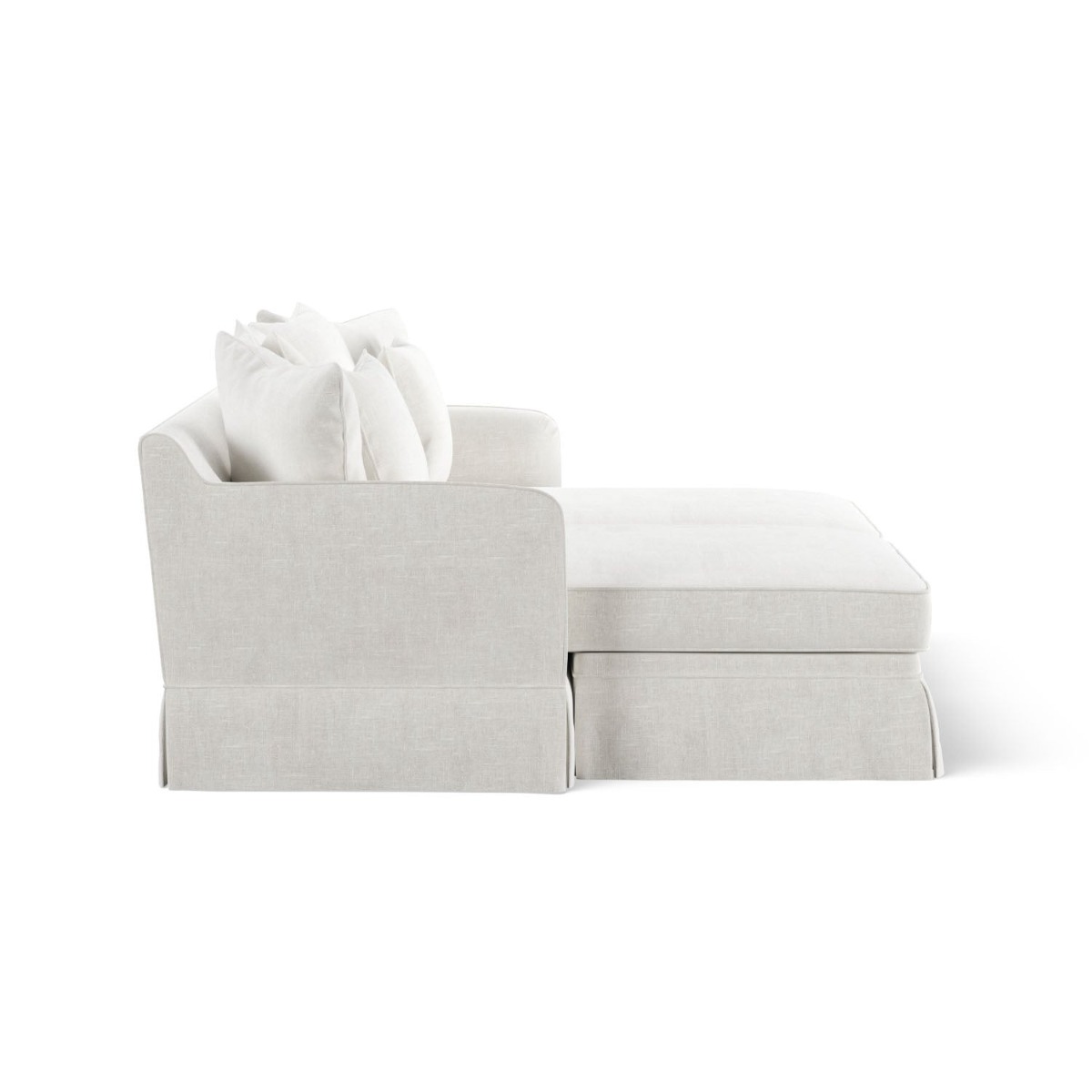 Noosa Double Chaise Daybed Ivory, W 180cm D 170cm H 80cm (RRP $3999) - Image 3