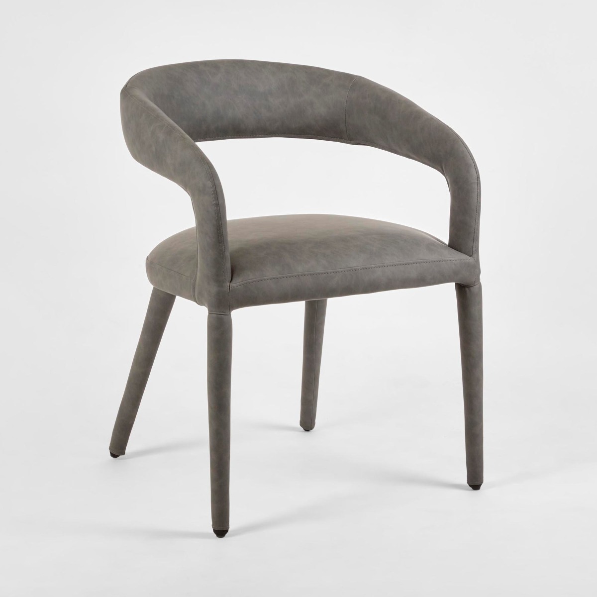 Nolan Dining Chair Black PU, W 57cm x D 56cm x H 77cm (RRP $399) - Image 2