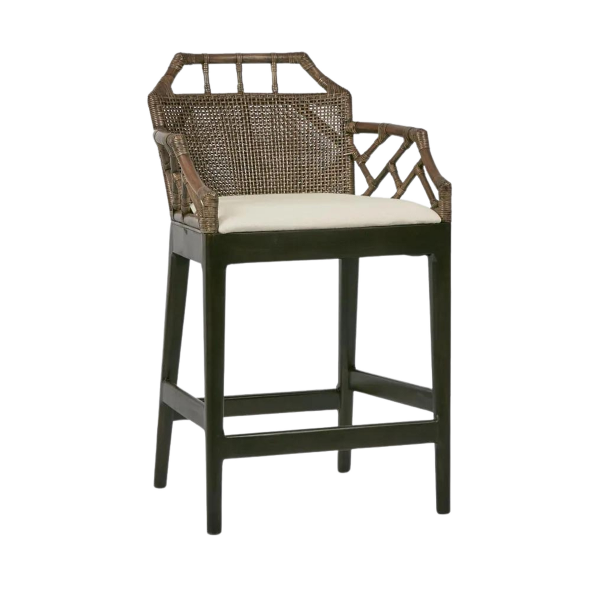 Baker Counter Stool with arms Soil Brown, W 60 D 58 H 92cm (RRP $795) - Image 7