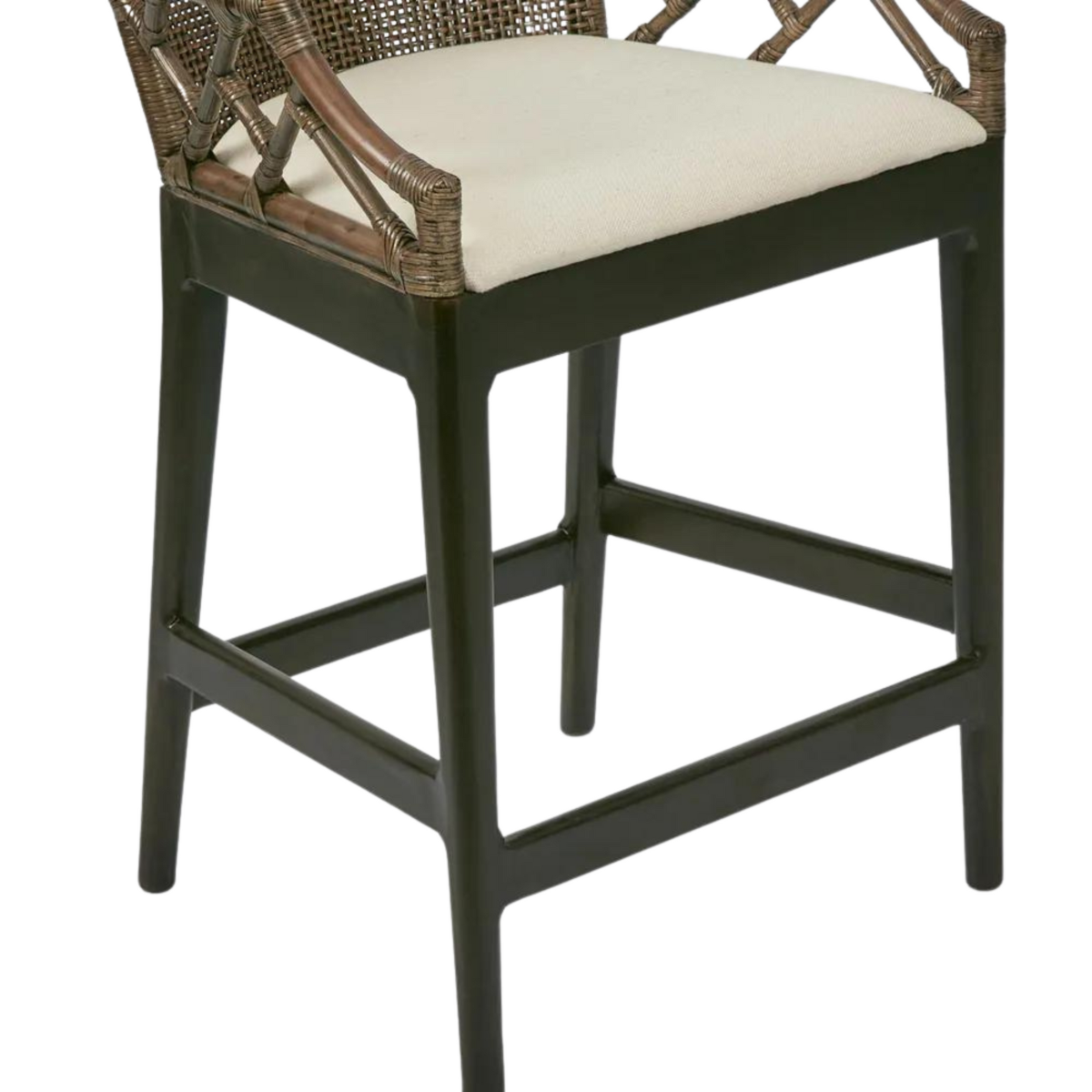 Baker Counter Stool with arms Soil Brown, W 60 D 58 H 92cm (RRP $795) - Image 4