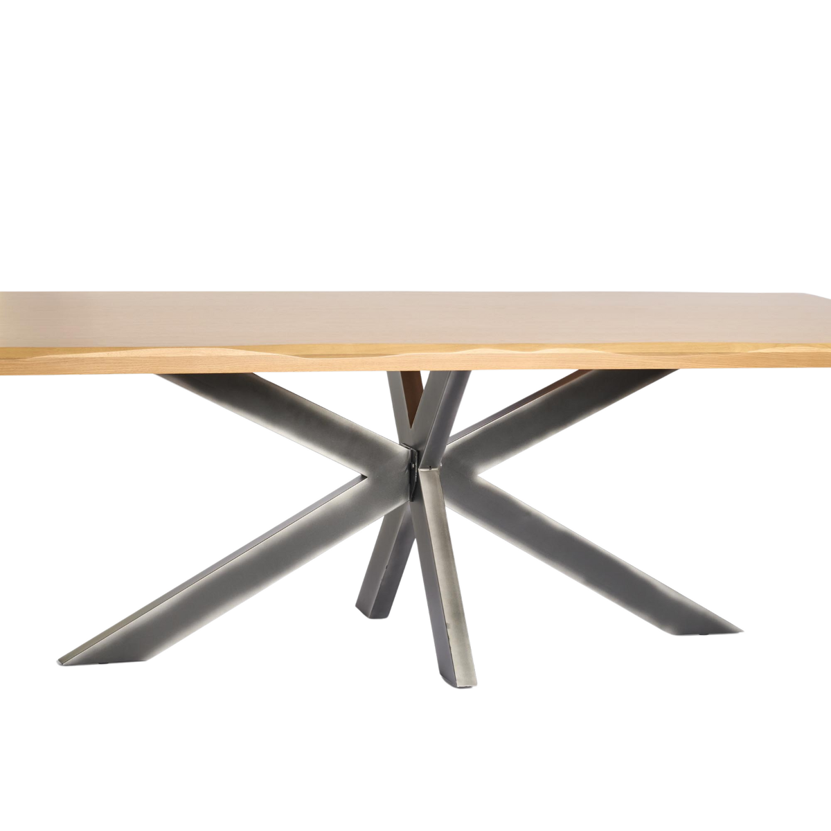 Wainscott Dining Table Brushed Ash Light Oak, W 240cm x D 100cm x H 76cm (RRP $2499) - Image 2