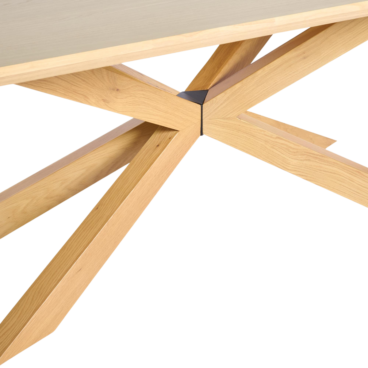 Albany Dining Table Ash Natural Oak, W 240cm x D 100cm x H 76cm (RRP $2499) - Image 3