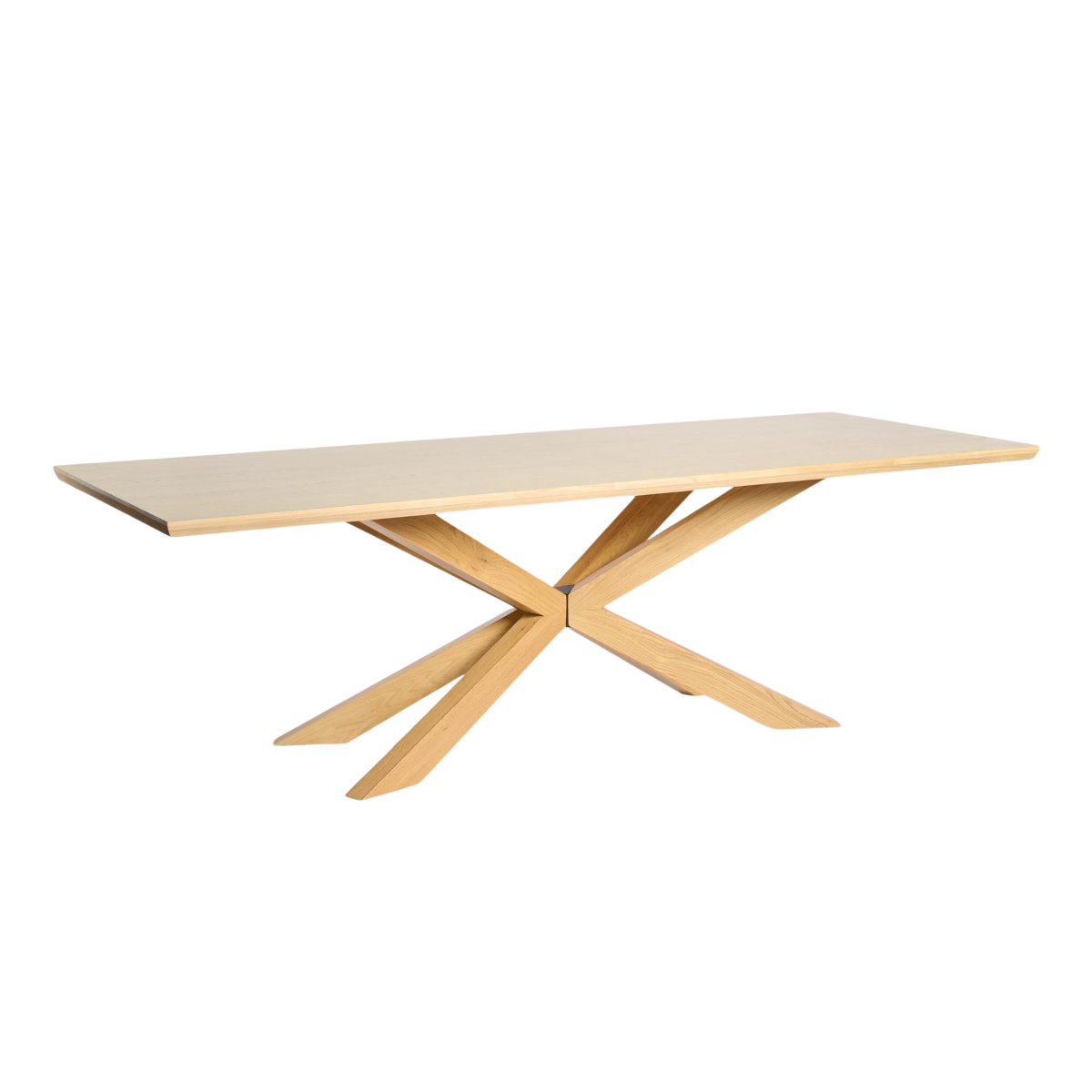 Albany Dining Table Ash Natural Oak, W 240cm x D 100cm x H 76cm (RRP $2499) - Image 2