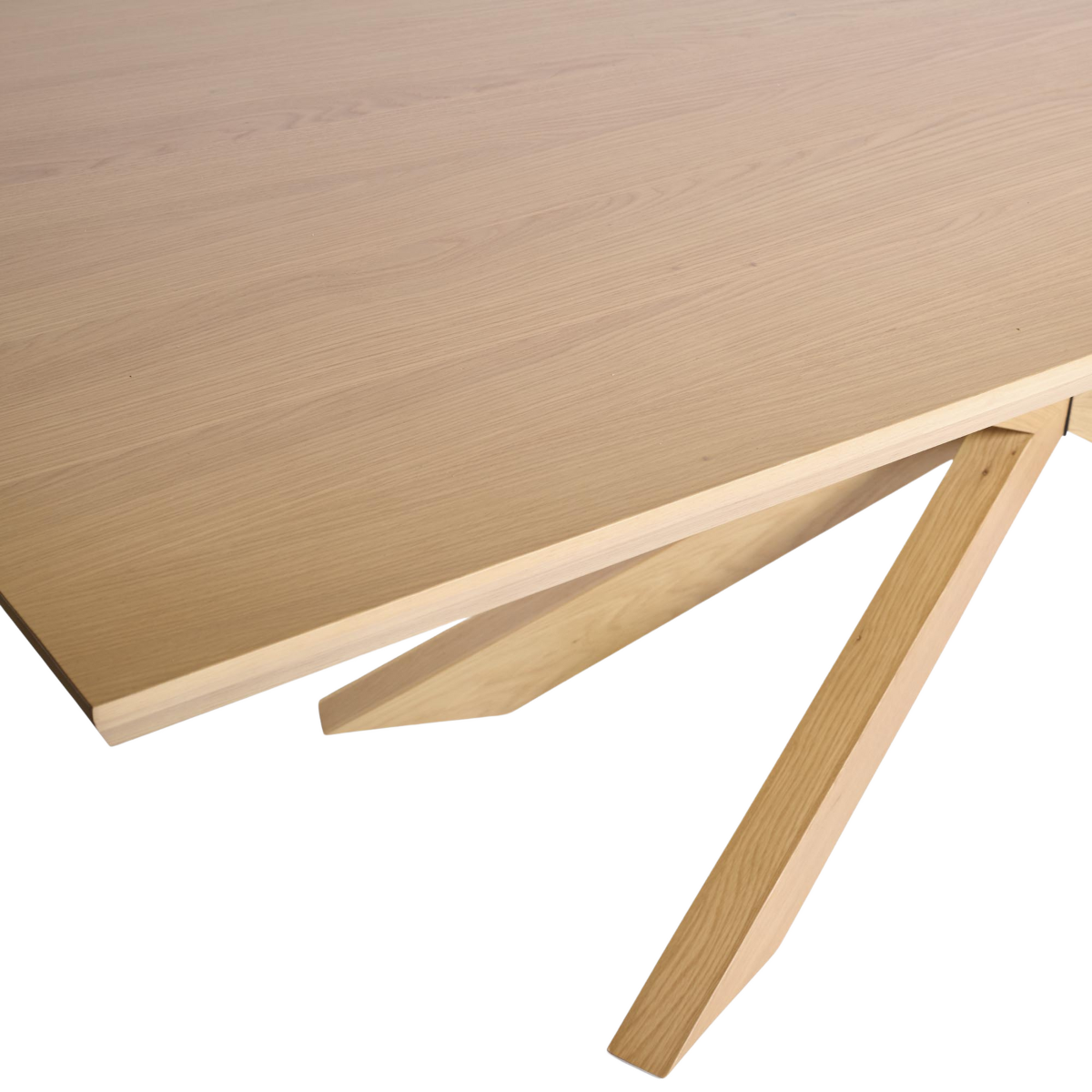 Albany Dining Table Ash Natural Oak, W 240cm x D 100cm x H 76cm (RRP $2499) - Image 4