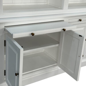 "Daydream" Hamptons Style 2-Bay Timber Library Bookcase White, 170cm W x 43cm D x 230cm H (RRP $5999)