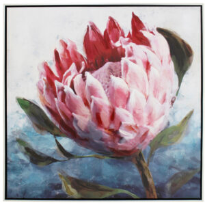 Single Square Protea Paint 83x83cm