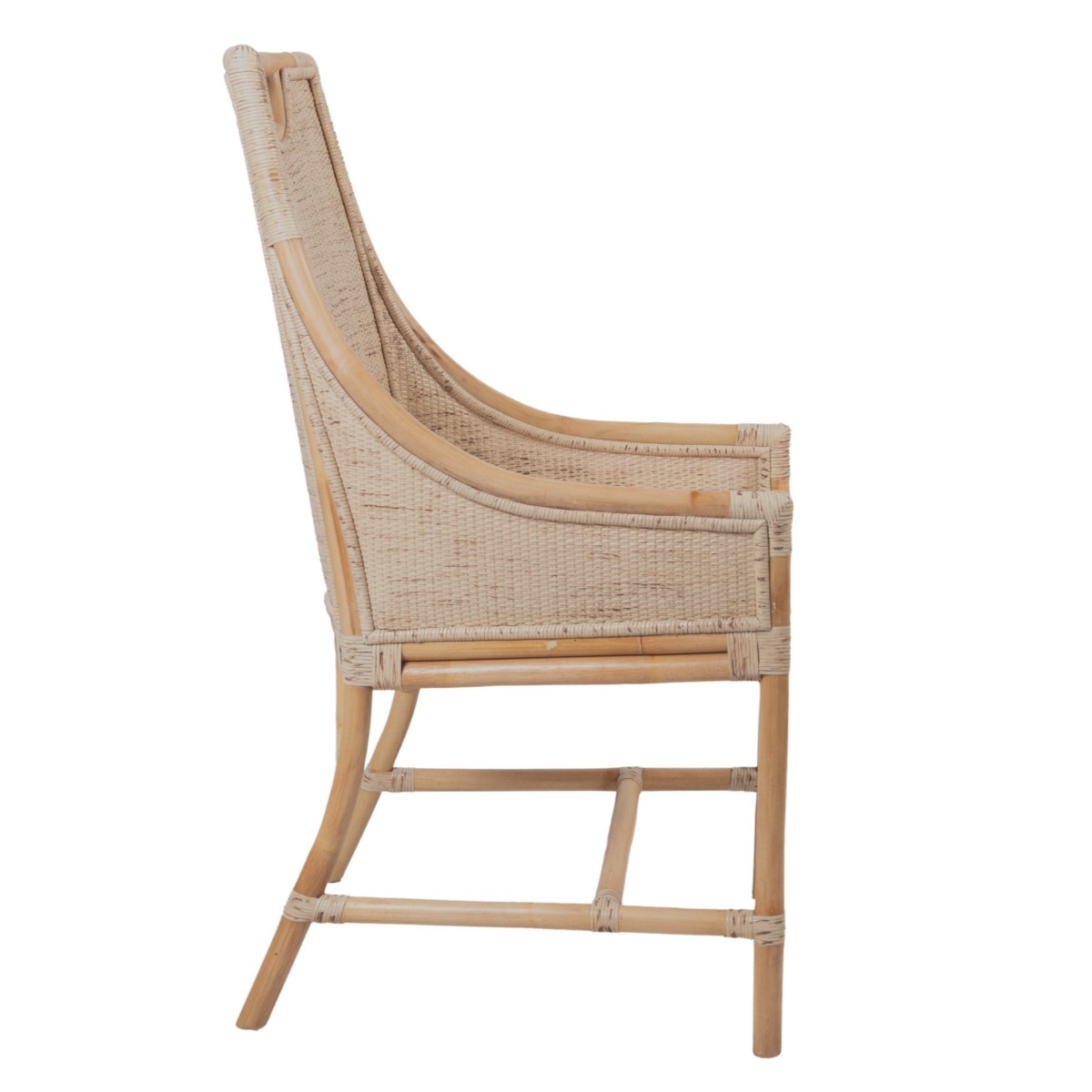 William Bamboo Dining Chair Natural, W 56 D 63 H 99cm (RRP $489) - Image 4