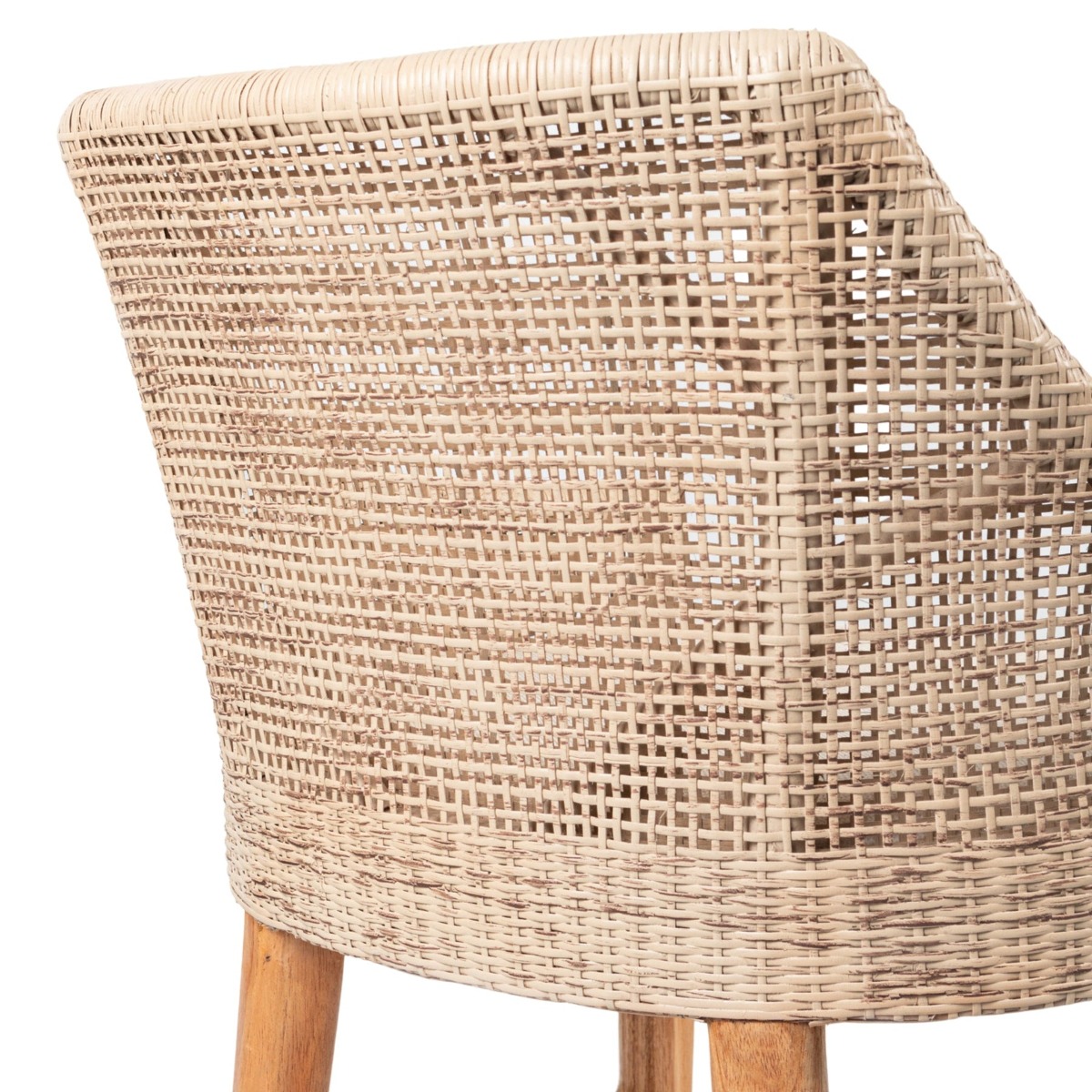 Charlotte Rattan Counter Stool Natural Whitewash, W 54 D 56 H 91cm (RRP $570) - Image 9