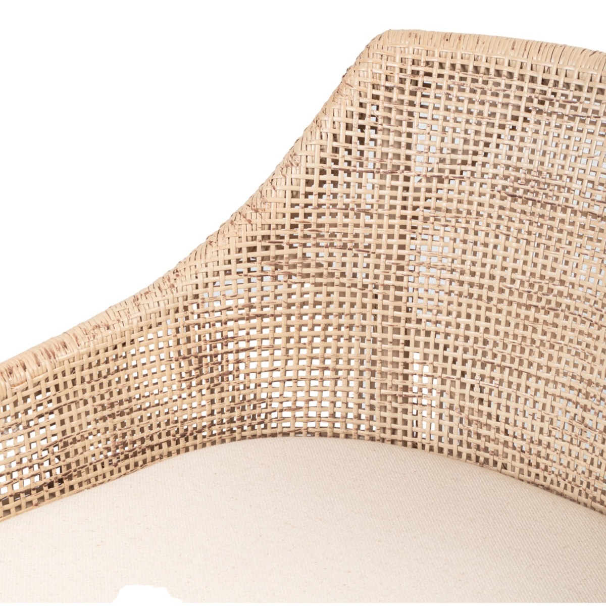 Charlotte Rattan Counter Stool Natural Whitewash, W 54 D 56 H 91cm (RRP $570) - Image 7