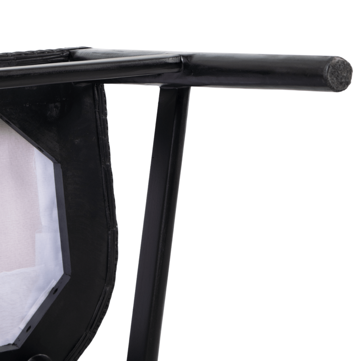 Charlotte Rattan Counter Stool Black, W 54 D 56 H 91cm (RRP $570) - Image 5