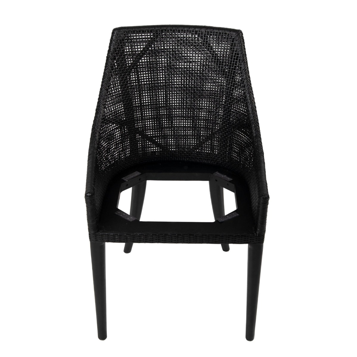 Charlotte Rattan Dining Chair Black, W 54 D 56 H 88cm (RRP $499) - Image 6