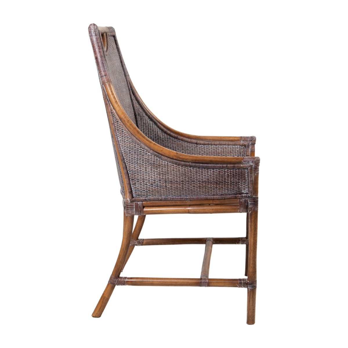 William Bamboo Dining Chair Brown, W 56 D 63 H 99cm (RRP $499) - Image 3