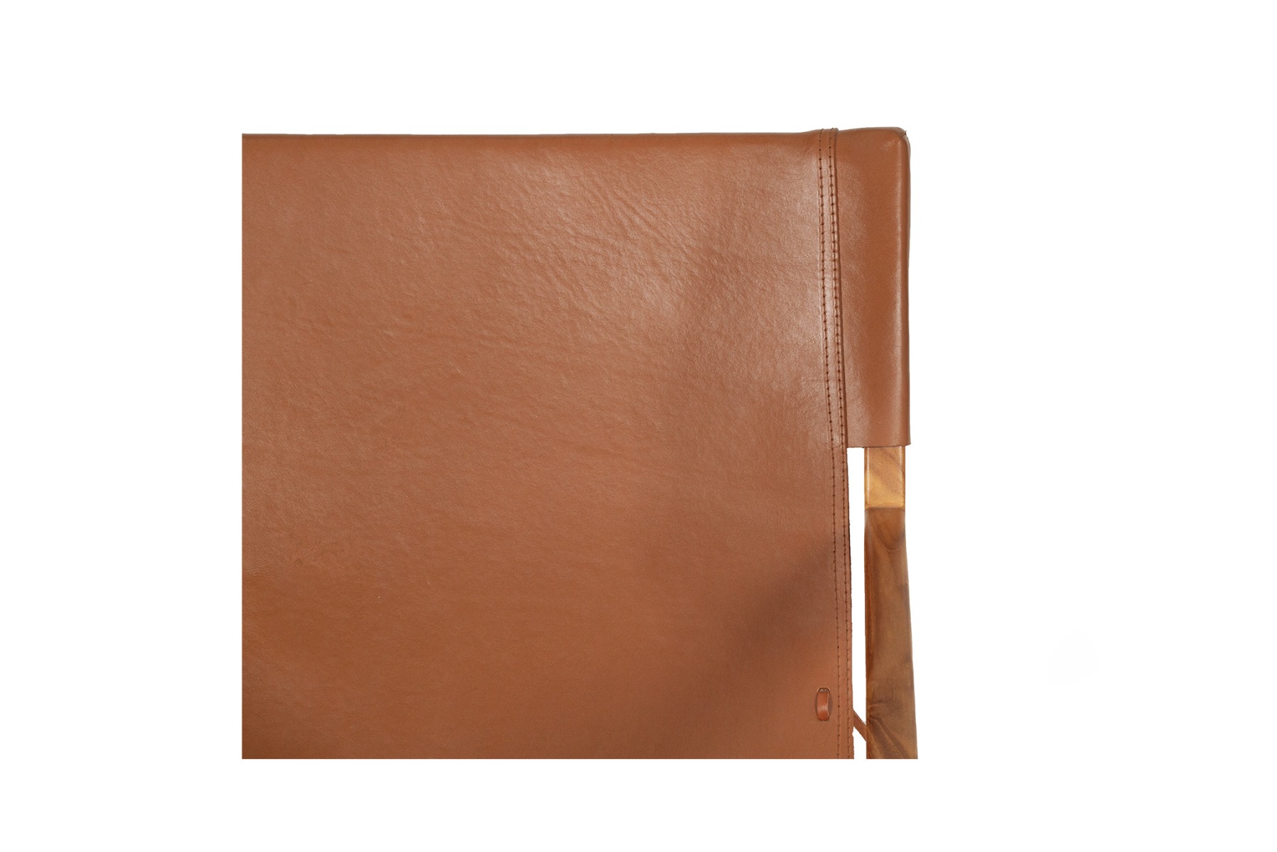 Pasadena Leather Sling Chair Tan, Width 66cm x Depth 75cm x Height 75cm - Image 3