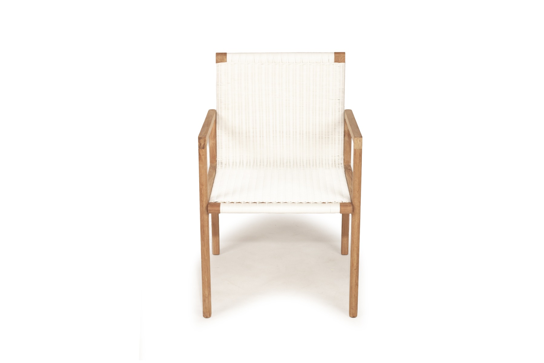Peninsular Outdoor Chair White, W 56.5cm x D 55cm x H 86cm - Image 13