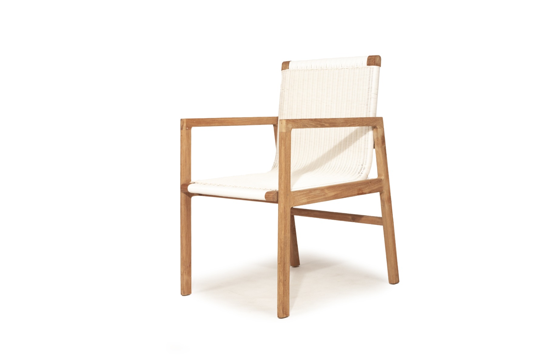 Peninsular Outdoor Chair White, W 56.5cm x D 55cm x H 86cm - Image 15