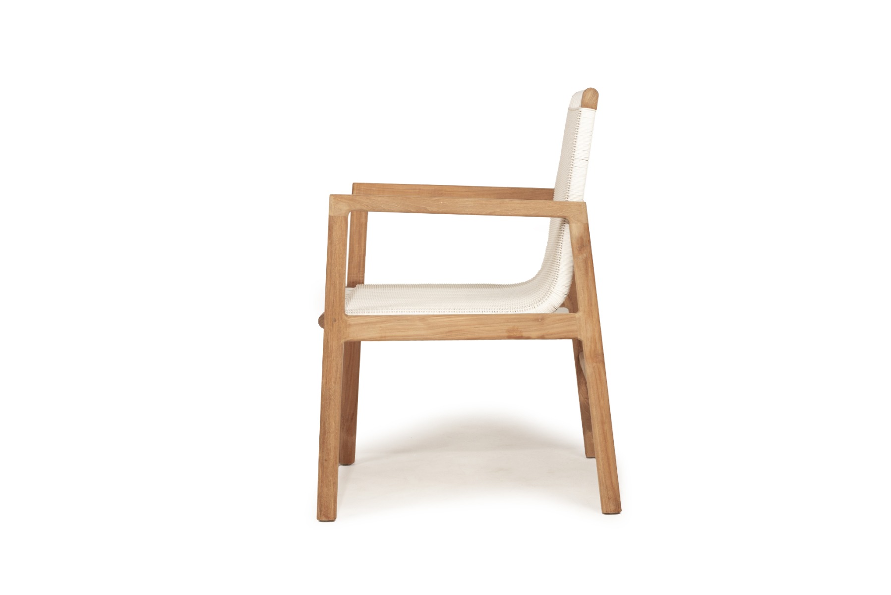 Peninsular Outdoor Chair White, W 56.5cm x D 55cm x H 86cm - Image 12