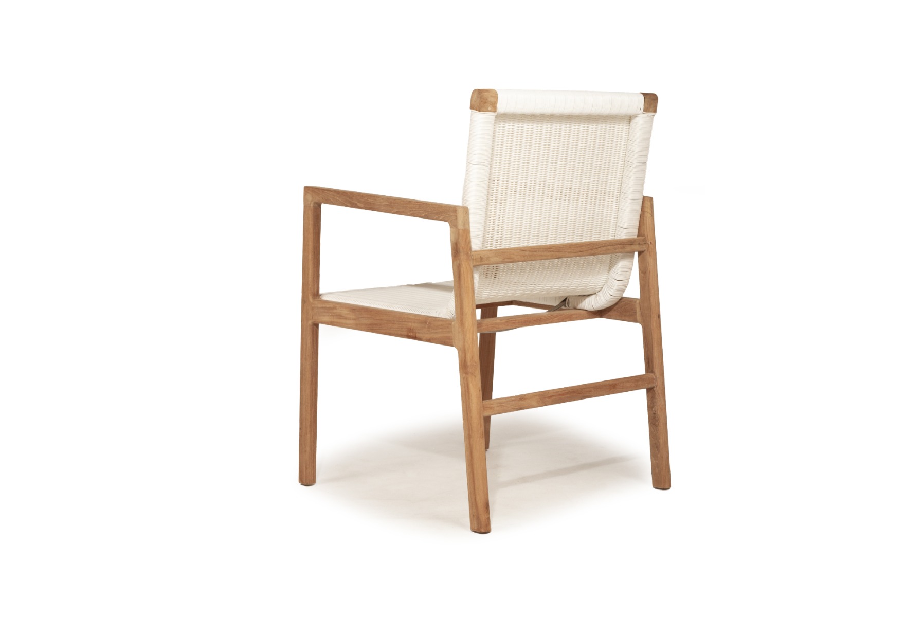 Peninsular Outdoor Chair White, W 56.5cm x D 55cm x H 86cm - Image 11