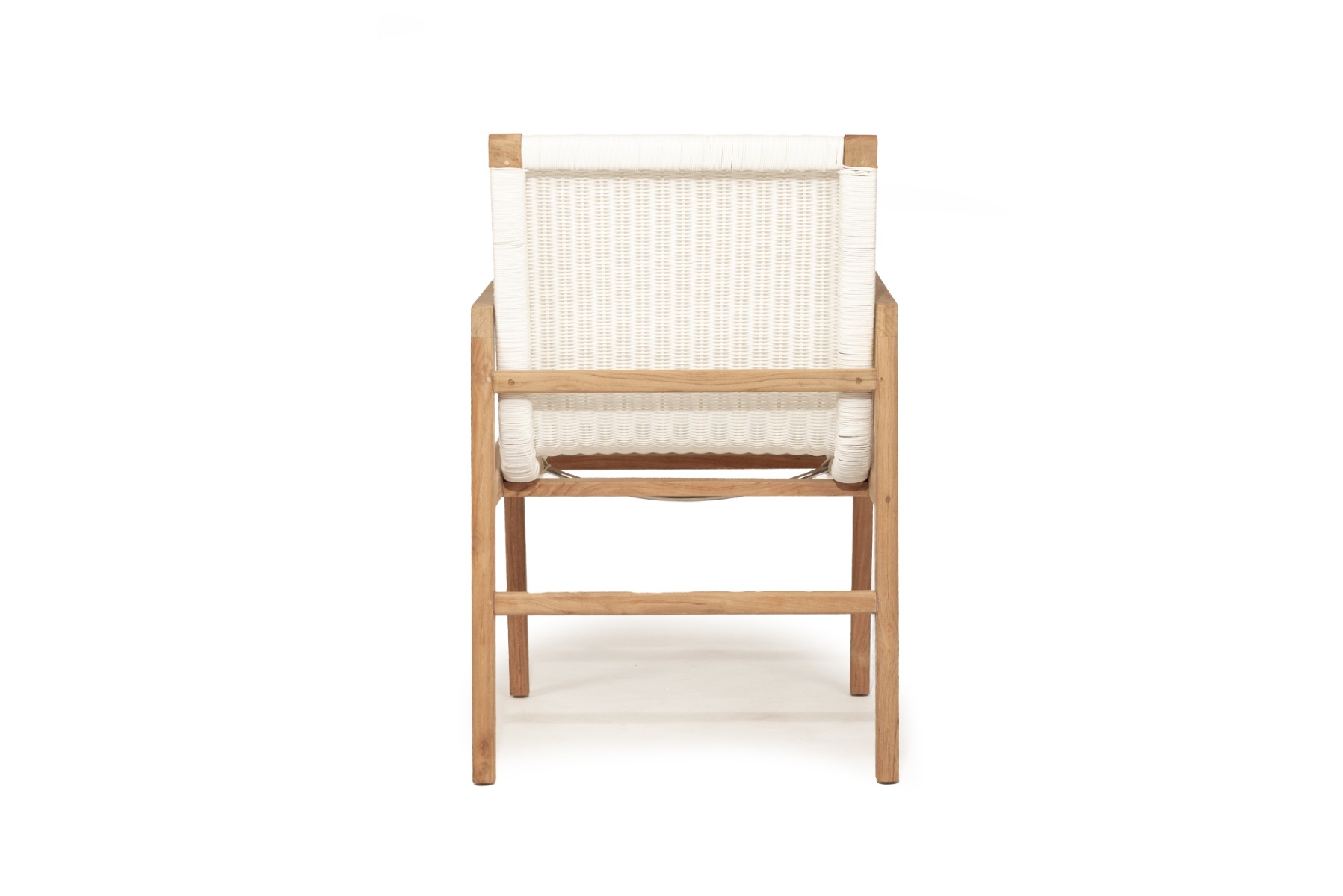Peninsular Outdoor Chair White, W 56.5cm x D 55cm x H 86cm - Image 10