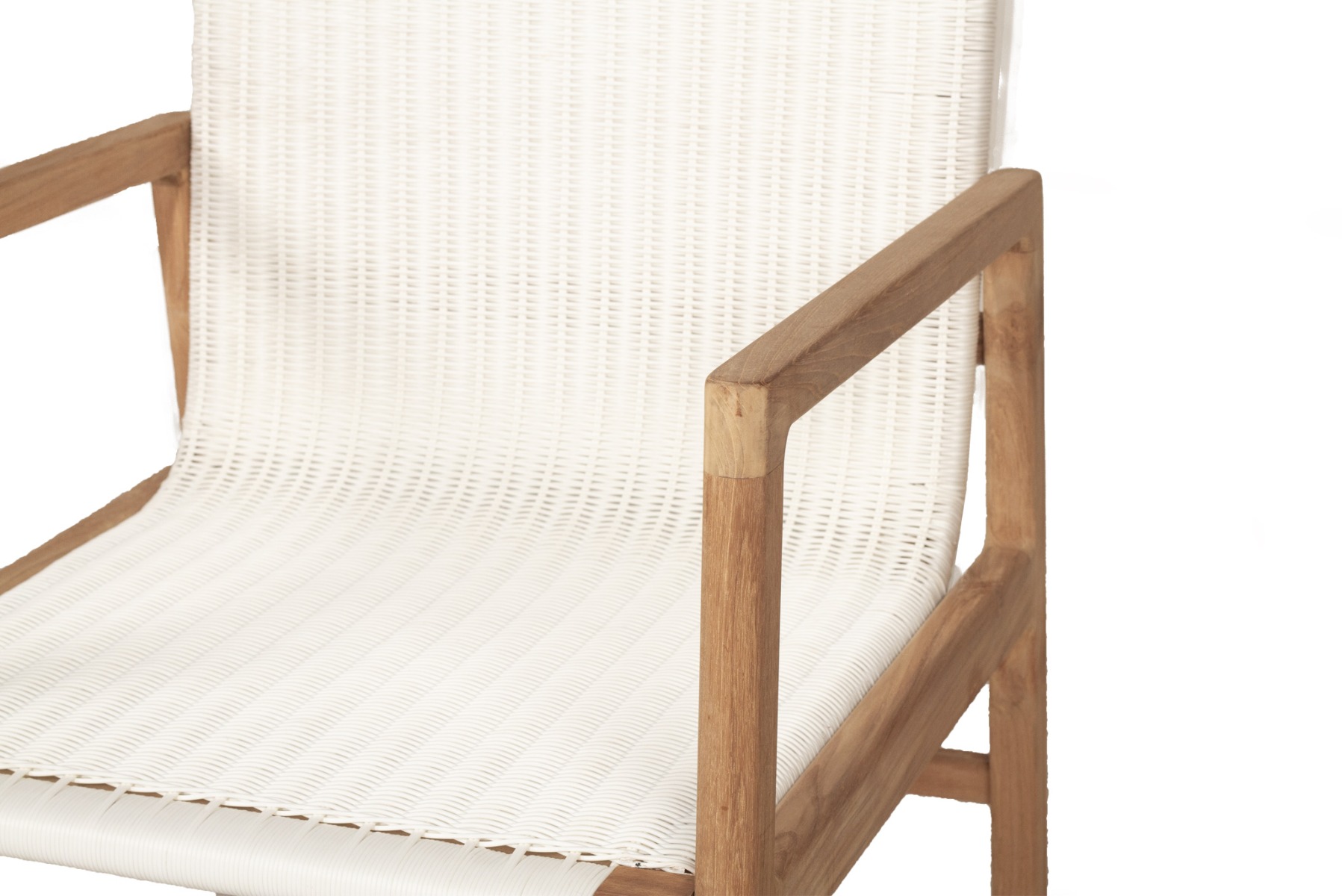 Peninsular Outdoor Chair White, W 56.5cm x D 55cm x H 86cm - Image 9